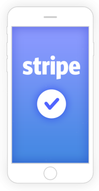 Stripe on Phone Illustration
