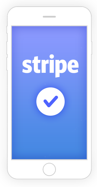 Stripe on Phone Illustration